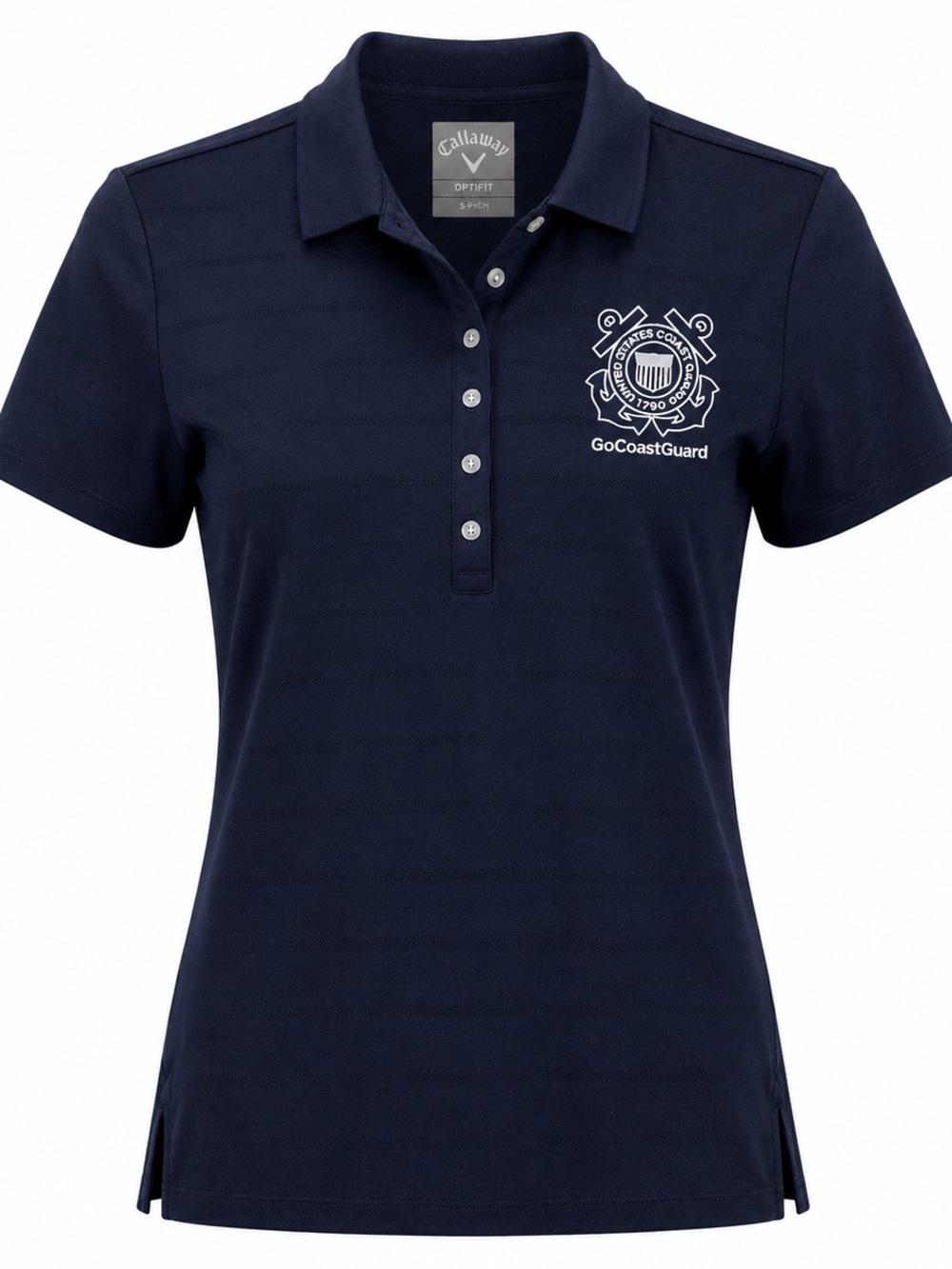 Callaway Opti-Dri GoCoastGuard Polo Shirt Women’s Large Navy Embroidered Logo